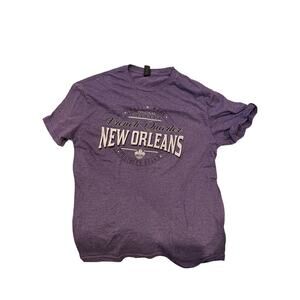 Gildan New Orleans French Quarter Purple TShirt Mens L
